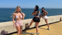 A group of friends eager for sex fucks a Spaniard they meet on the beach – Mariana Martix.