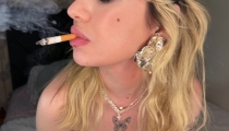 Horny Blonde Catgirl Cosplay Slut Smokes Cigarette Like a Dirty Whore – Slow Sensual Smoke Fetish