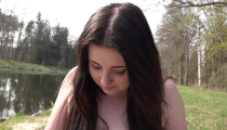 Fat German Slut Pissing in the Woods