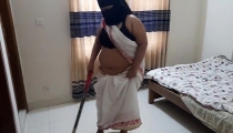 55-year-old Tamil Stepaunty Fucked Hard While She Was Sweeping the House