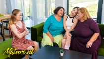 Kira Stone's Hairy Mature BBW Stepmom's Edina & Jana Have a New Favorite Stepdaughter And That Makes Her Very Jealous!