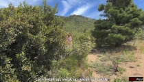 Naked Girls Took Pictures of Their Pussies in Nature and Flashed Them in Front of Strangers, for Which They Were Fucked