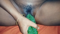 Desi Sexy Wife Masturbation with Vegetable