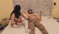 Step Sister Riding on Monster Dick Moaning Loudly in Hotel Room