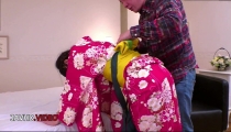 Steaming JAV Wife in Kimono Thrills After Hot Asian Blowjob Fuckfest