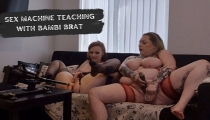 Naughty Bambi Brat Teaches Samantha How to Use a Sex Machine
