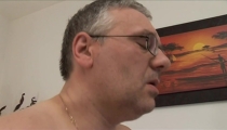 Old Stepdad spies a relaxing teen jerking off his hard cock