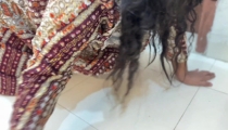 Big Ass Egyptian Hot Maid Stuck Under Bed & Naked Her Ass