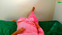 BBW Stepsister Gets Hot & Masturbates on Bed While Husband Was Abroad, Then Stepbrother Fucks & Help Her