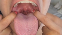 Deep Throat Upside Down Until Cum in Throat