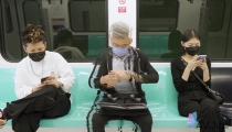 Yuli Gets Fucked by an Invisible Man on the Train