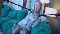 I talk about N – Needed – ASMR podcast SFW talking goth skinny girl dreadlocks tattoo model inked girl
